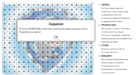 Упражнение «Найди основные виды угроз»