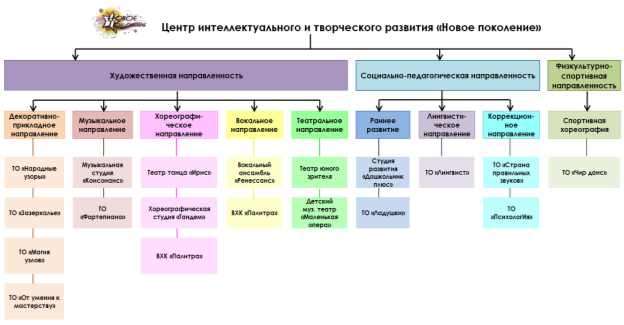 Направления деятельности отдела «ЦИиТР «Новое поколение»