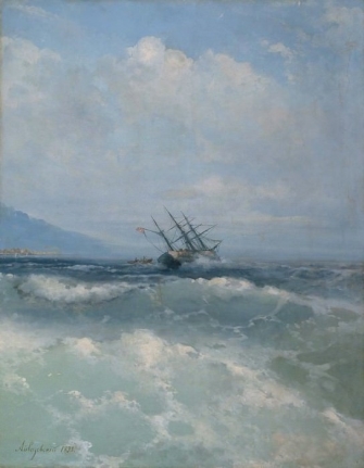 «В волнах». И. К. Айвазовский. 1893