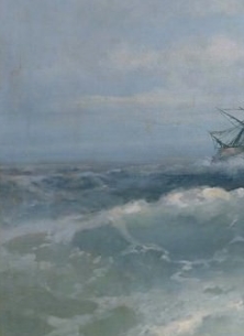 «В волнах» (фрагмент). И. К. Айвазовский. 1893
