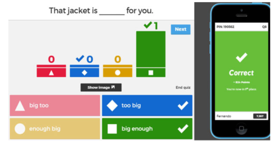 Формат заданий Quiz на платформе Kahoot