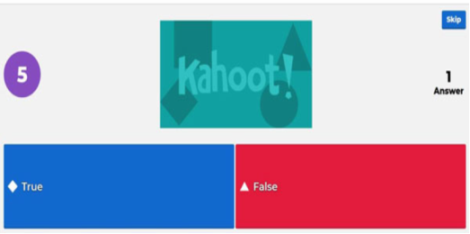 Формат заданий True\False на платформе Kahoot