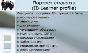 Профиль учащегося IВ