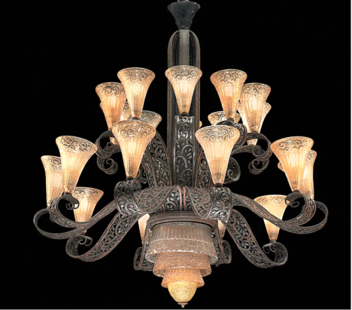 Кованная люстра, Э. Брандт, 1925 г.