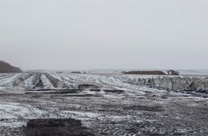 Погодные условия при производстве работ (фотографии сделаны с одного места)