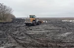 Погодные условия при производстве работ (фотографии сделаны с одного места)