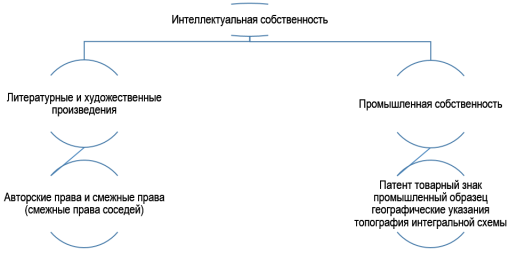 Права интеллектуальной собственности и их подразделы в Турции