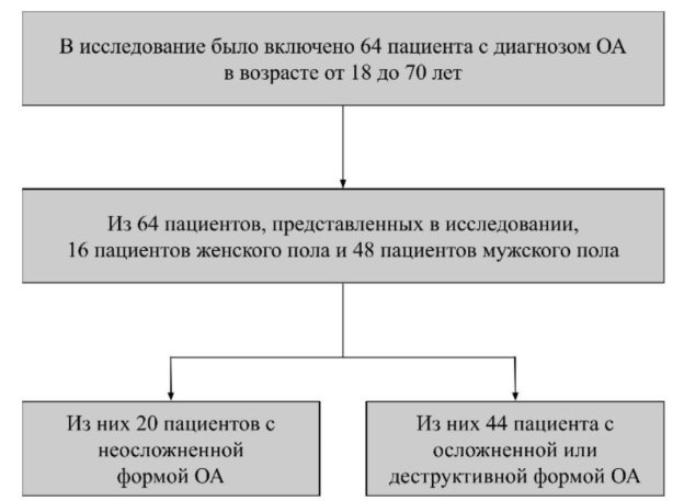 Демография исследуемых групп пациентов