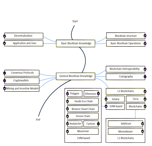 Roadmap Blockhain разработчика
