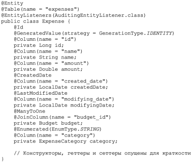 Класс Expense
