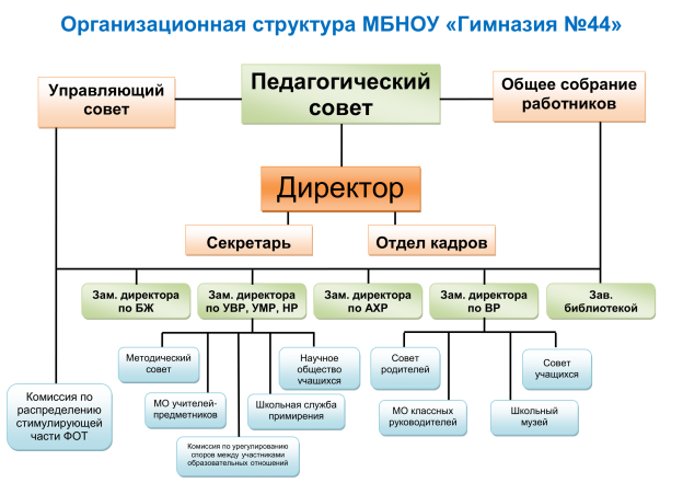 Структура и органы управления МБНОУ «Гимназия № 44» г. Новокузнецка