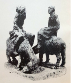 Сарагт Бабаев «Встреча» 1989, бронза.