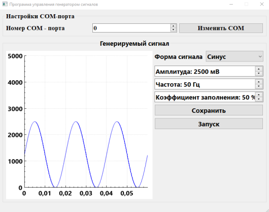 Внешний вид спроектированного приложения