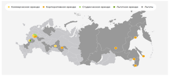 География аренды ООО «ДОМ.РФ Управление активами» [3]