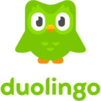 Логотип компании Duolingo, бесплатной платформы для изучения иностранных языков
