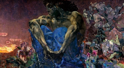«Демон сидящий», х. м., 1890 г.