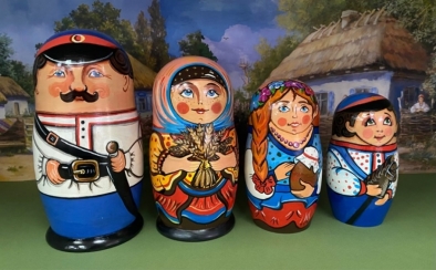 Матрешки «Казачья семья»