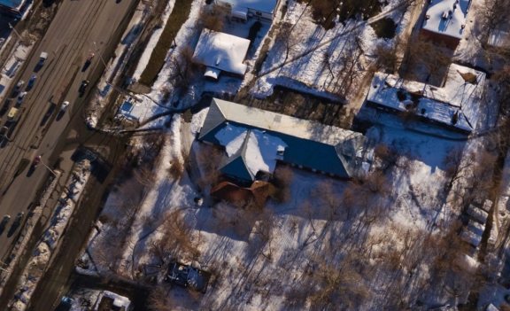 Исетский (первый) тюремный замок. Вид сверху. Яндекс