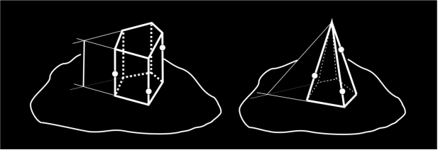 Базовые элементы стереометрического чертежа