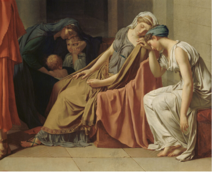 «Клятва Горациев» Жак-Луи Давид, 1784. Фрагмент