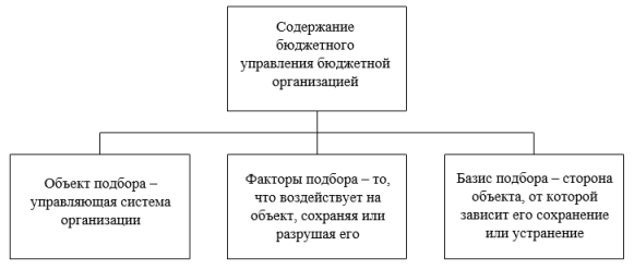 Содержание организационного управления бюджетной организации по А. А. Богданову [1]