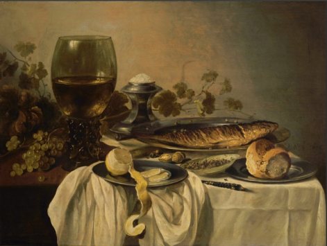 Питер Клас, «Завтрак», 1646. ГМИИ им. А. С. Пушкина. Дерево, масло. 60х84 см