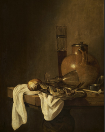 Абрахам Хендрикс ван Бейерен «Завтрак», 1656. ГМИИ им. А. С. Пушкина. Дерево, масло. 74х60 см