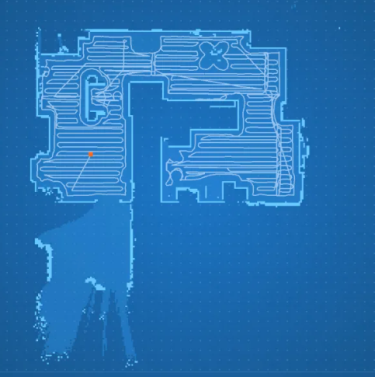 Пример карты, построенной устройством-аналогом