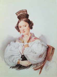 A. П. Брюлов. Портрет Софьи Александровны Волковой (1831)