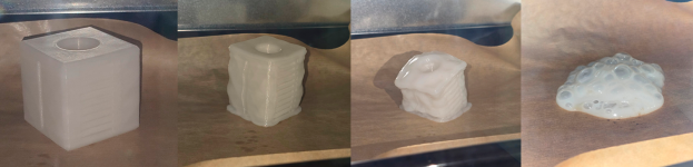 Ход испытания PETG