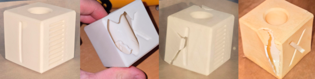 Ход испытания фотополимерной смолы