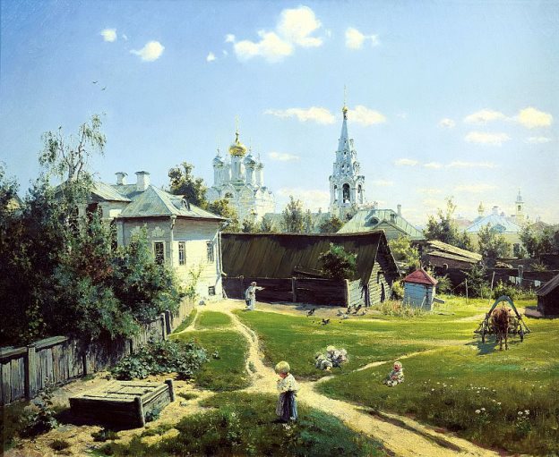 Василий Поленов. «Московский дворик». 1878. Государственная Третьяковская галерея, Москва