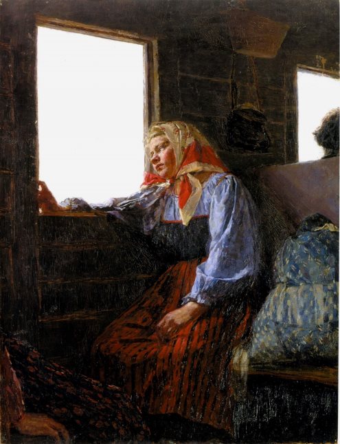 Кириак Костанди. «В люди». 1885. Национальный художественный музей Украины, Киев