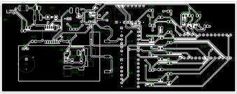 Верхний слой платы прибора
