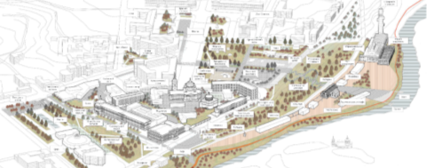 Концептуальная модель развития набережной р. Тускарь в структуре исторического центра г. Курска