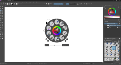 Контекстное меню (HUD) в Krita
