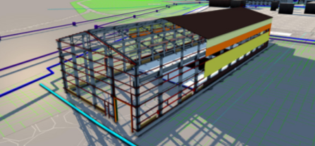 Модель цеха подготовки сырья перед огневым рафинированием