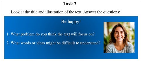 Упражнение на работу с заголовком и иллюстрацией