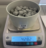 Определение насыпной плотности гранул