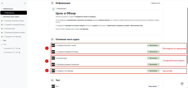 Разделение по ролям для отдельных действий по бизнес-процессу