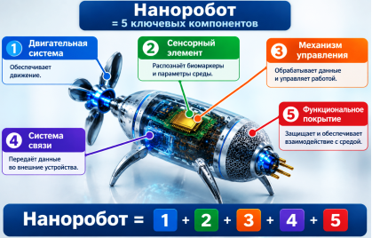 Структурно-функциональная модель медицинского наноробота