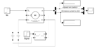 Структурная схема моделирования при помощи SimPowerSystems