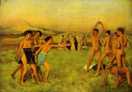 Юные спартанцы, 1861. Эдгар Дега - Edgar Degas (1834-1917)