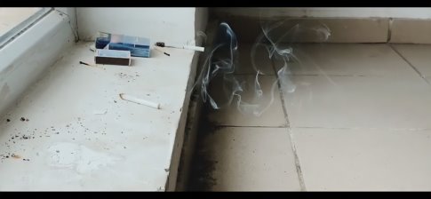 Выброшенная сигарета (фото автора)