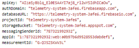 firebase конфиг