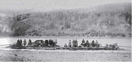 Сплав переселенцев по реке Амур в 1859 году