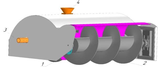 3D-модель роботизированного устройства по оптимизации процесса кормления крупного рогатого скота на животноводческих комплексах
