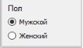 Описание Radio и вид в окне