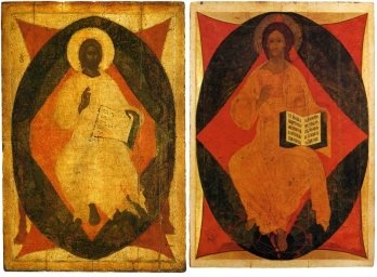 Спас из деисусных чинов иконостаса Благовещенского собора Московского Кремля и Васильевского иконостаса Успенского собора во Владимире