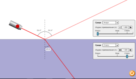 C:\Users\EliteBook\Downloads\Преломление света screenshot.png
